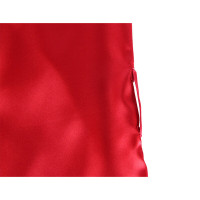 Camison de Encaje Espalda Transparente y Tanga Rojo