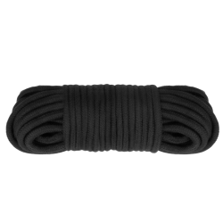 Corde noire en coton 20 mètres