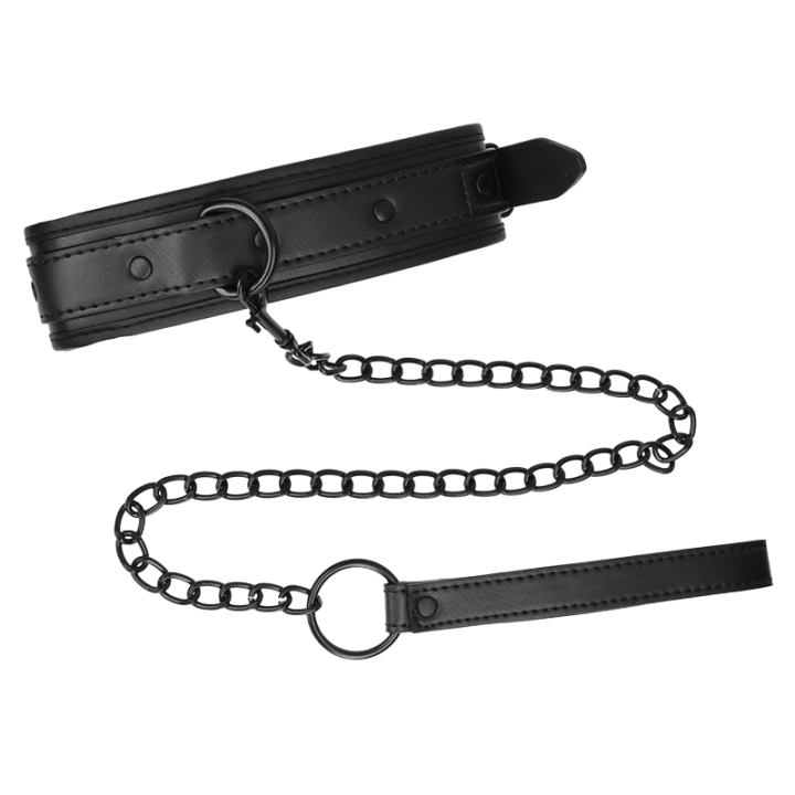 Collar con Correa Bondage Modelo 2 Negro
