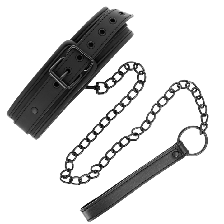 Collar con Correa Bondage Modelo 1 Negro
