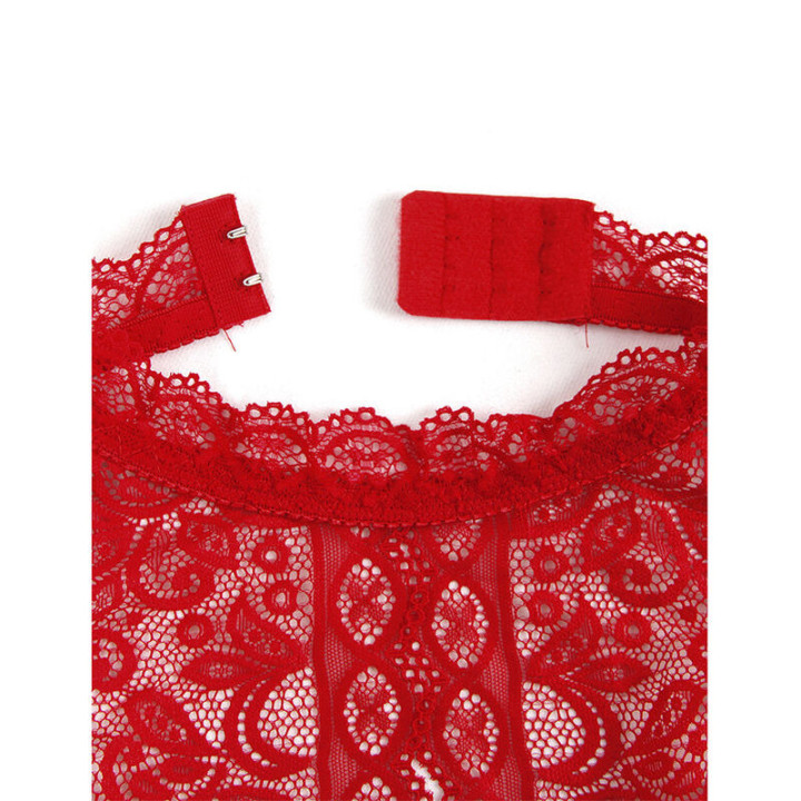 Body Bonnets Ouverts Rouge
