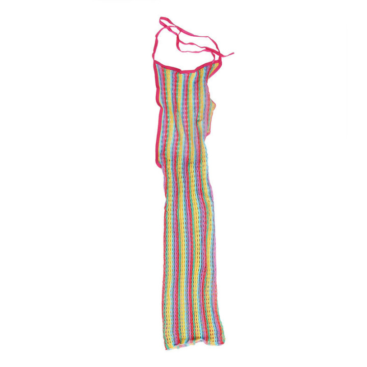 Vestido de Rejilla Arcoíris TU
