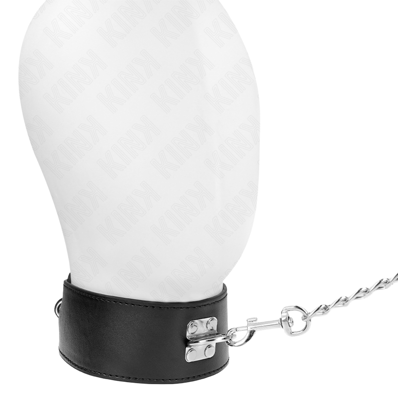 Collier Large avec Laisse Noir