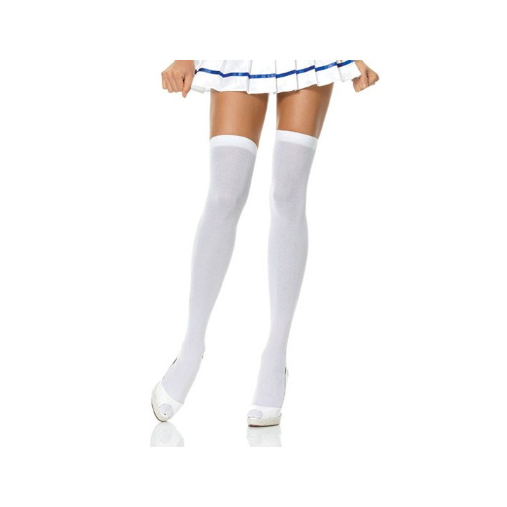 Collants Opaques en Nylon Blanc