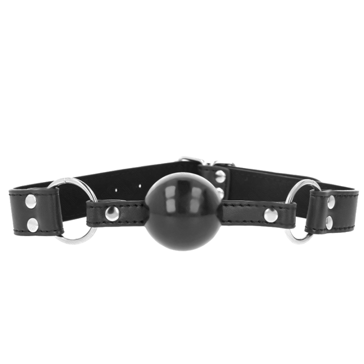 Bâillon boule souple et solide avec sangle