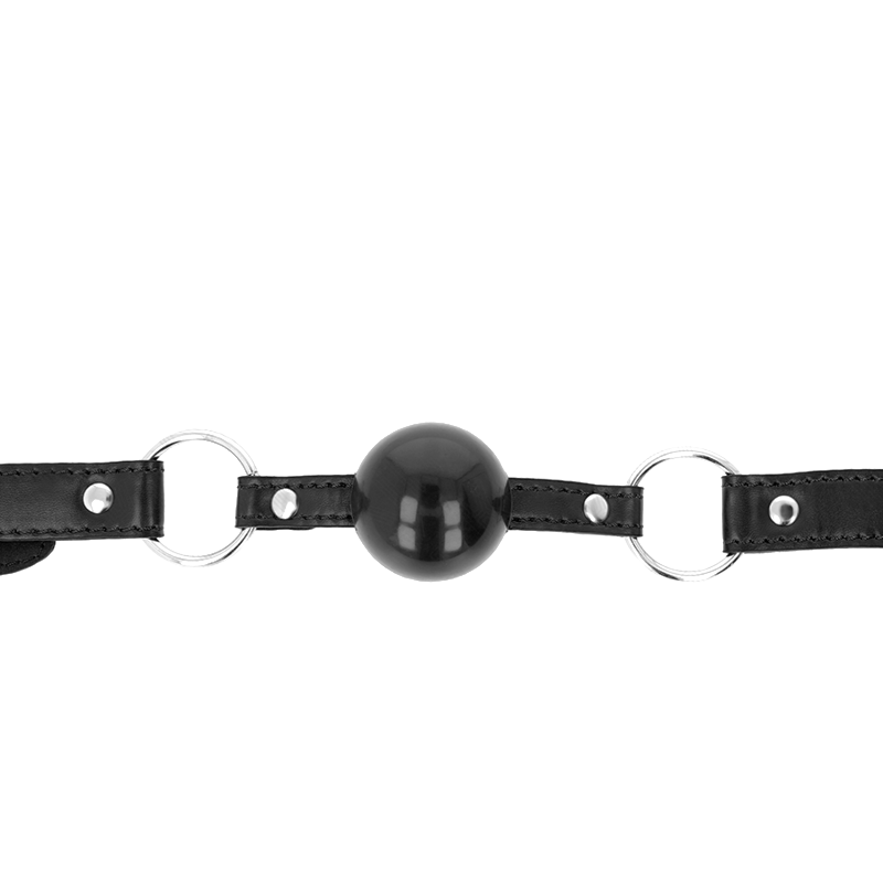 Bâillon-boule noir