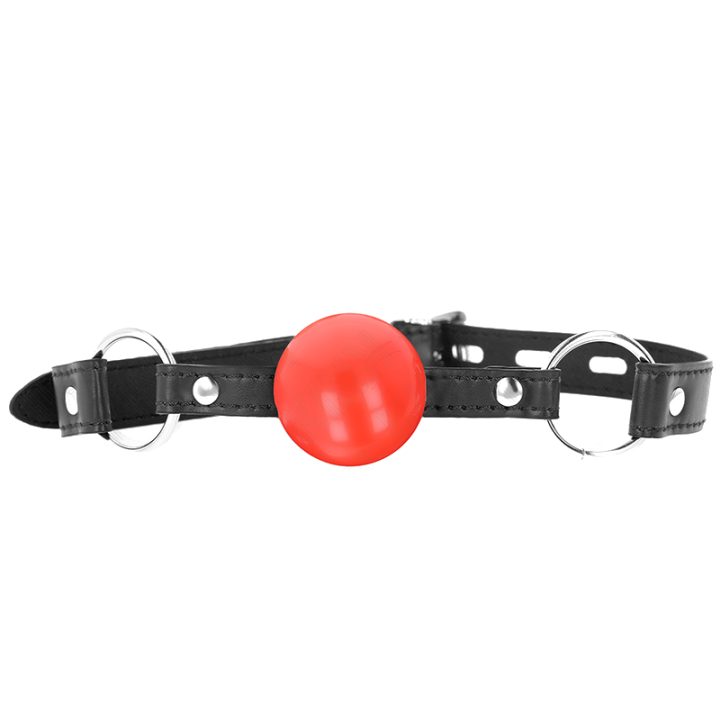 Bâillon boule rouge