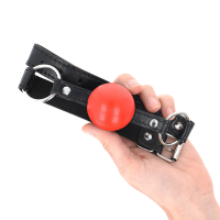 Bâillon boule rouge