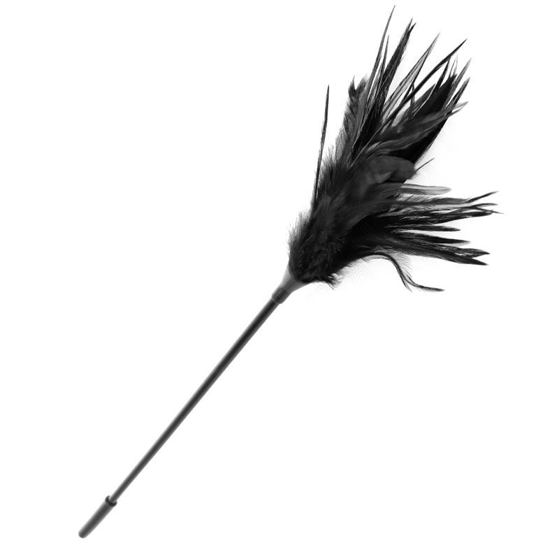 Plumeau à chatouilles noir à plumes multiples