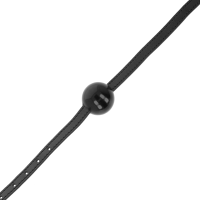 Bâillon boule pleine simple noir