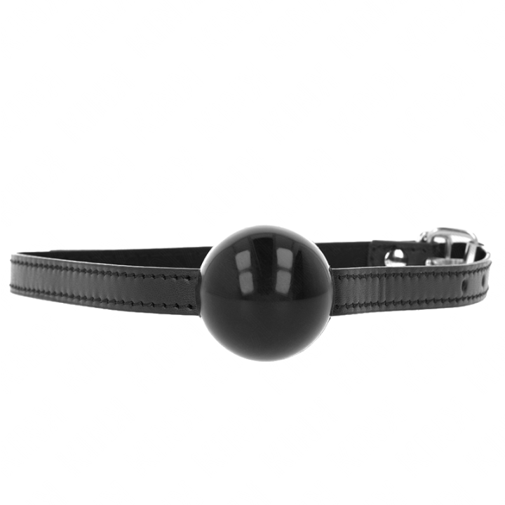 Bâillon boule pleine simple noir