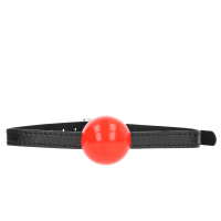 Bâillon boule pleine simple rouge