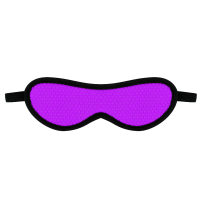 Bandeau Covered violet à texture écaillée et bord rembourré