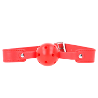 Bâillon-boule respirant rouge