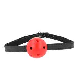 Bâillon boule respirant Simplicity rouge
