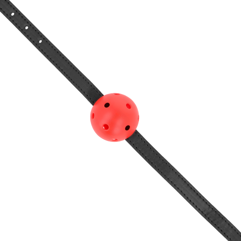 Bâillon boule respirant Simplicity rouge