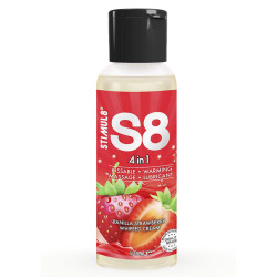 S8 Lubrifiant Dessert Fraise 4 en 1 125 ml