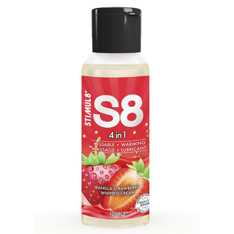 S8 Lubrifiant Dessert Fraise 4 en 1 125 ml