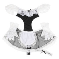 Disfraz de Criada Sexy Negro y Blanco