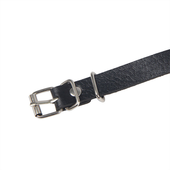 Harnais de corps en cuir noir