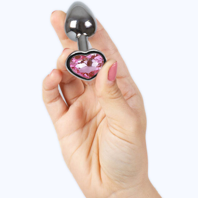 Plug cœur fuchsia taille S
