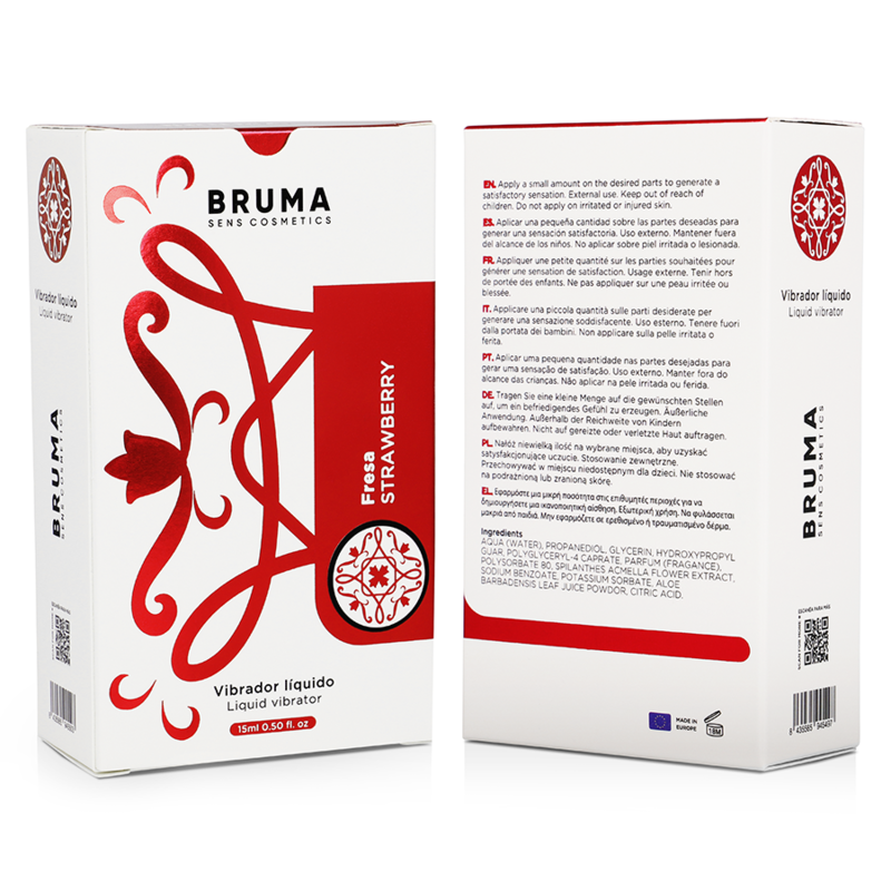Vibromasseur Liquide Fraise