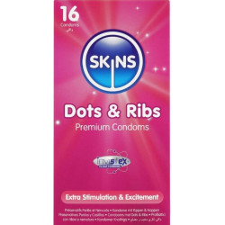 Préservatifs Dots & Ribs Premium 16 unités