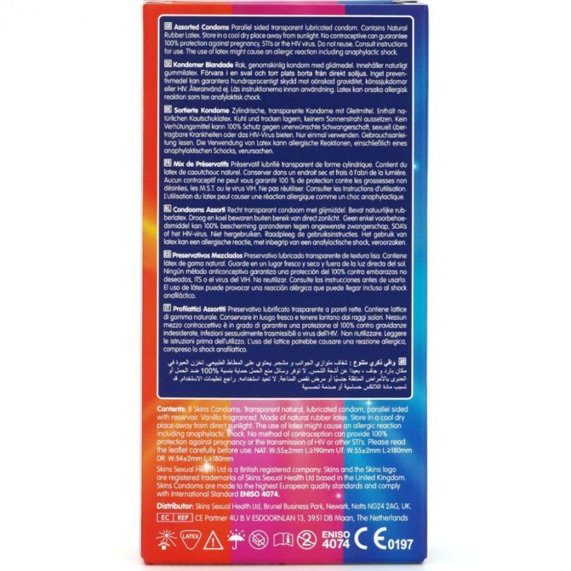 Assortiment de préservatifs Premium 8 unités