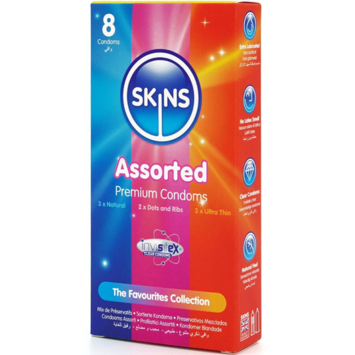 Assortiment de préservatifs Premium 8 unités