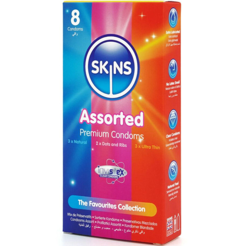 Assortiment de préservatifs Premium 8 unités