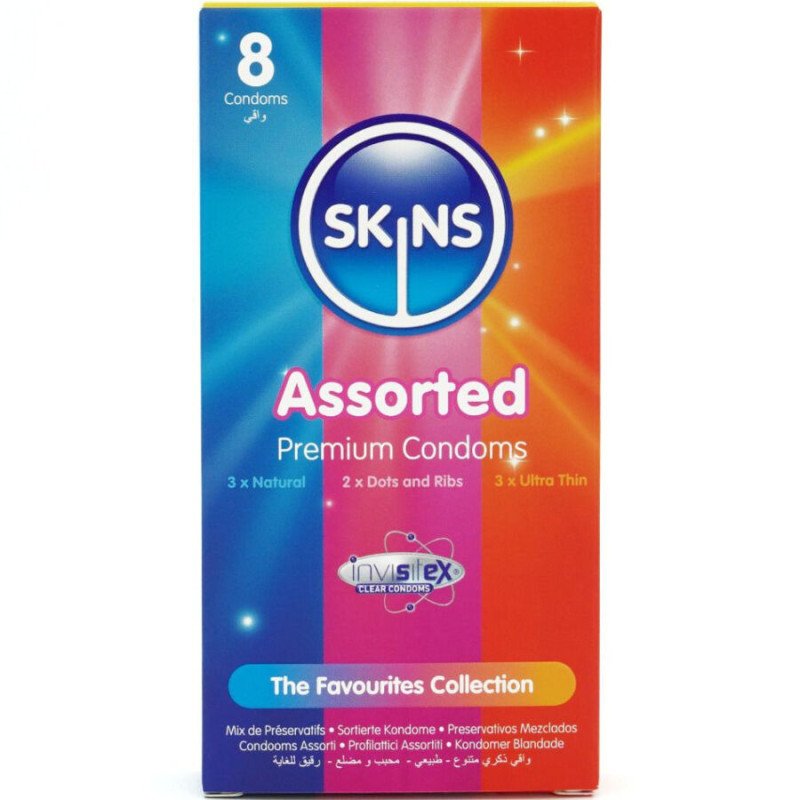 Assortiment de préservatifs Premium 8 unités