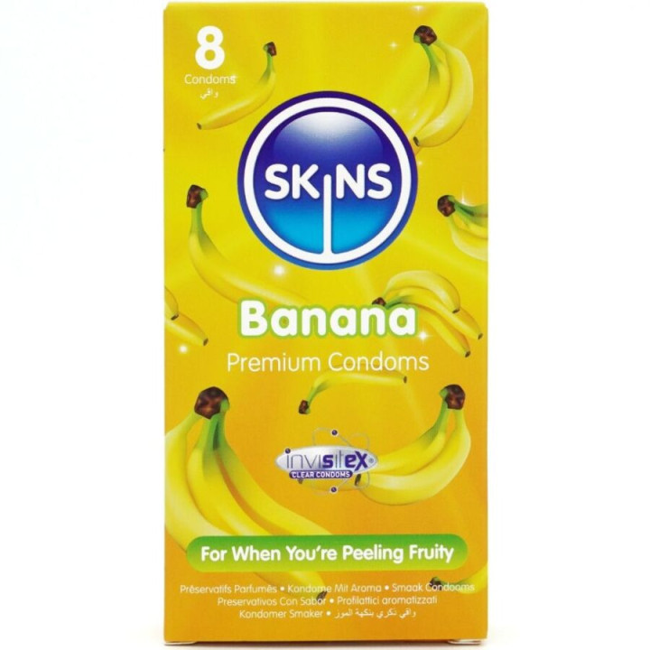 Préservatifs Premium Saveur Banane 8 unités