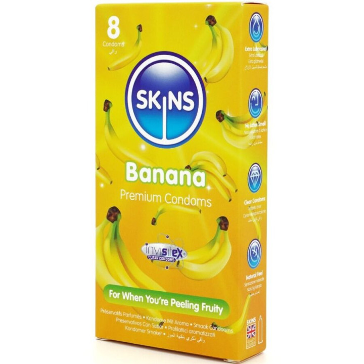 Préservatifs Premium Saveur Banane 8 unités