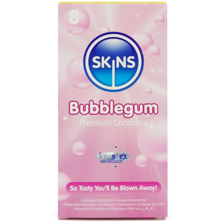 Préservatifs Premium goût chewing-gum 8 unités