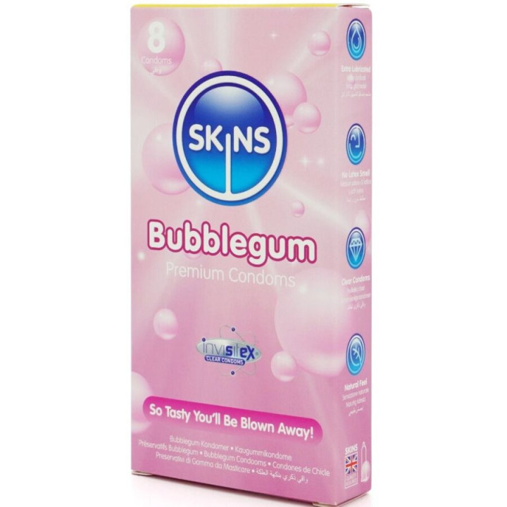 Préservatifs Premium goût chewing-gum 8 unités