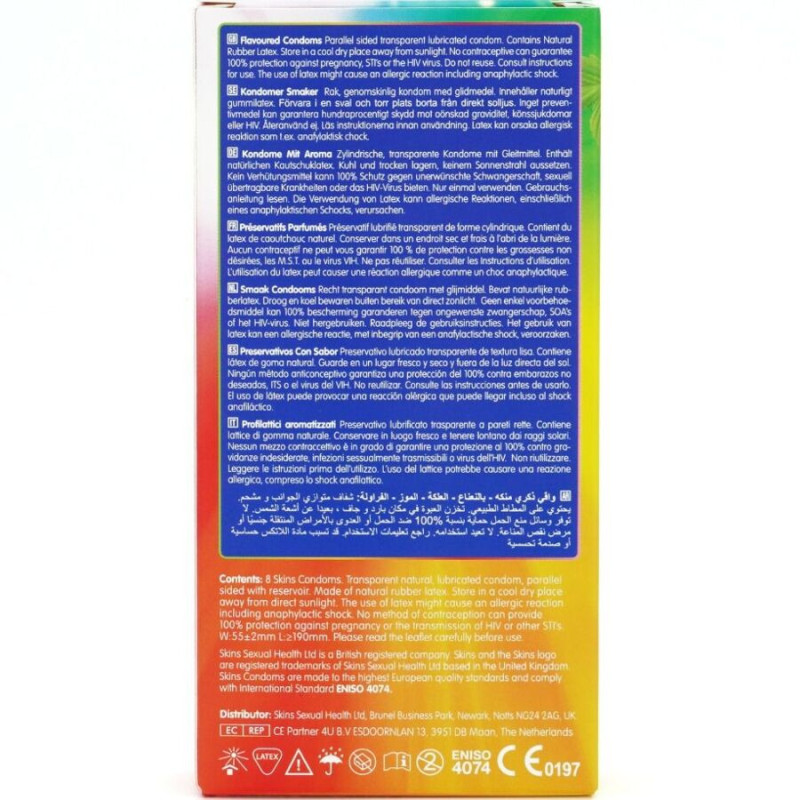 Préservatifs Multi-Saveurs Premium 8 unités