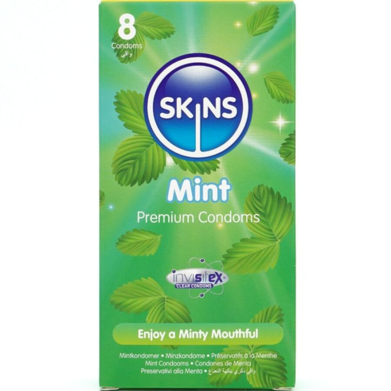 Préservatifs Premium goût menthe 8 unités