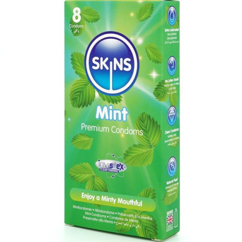 Préservatifs Premium goût menthe 8 unités