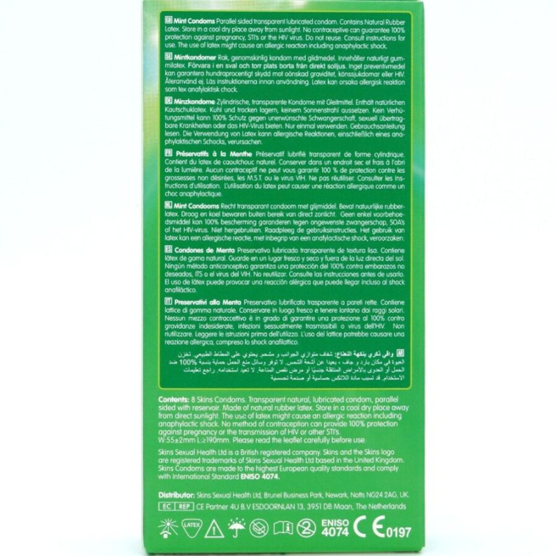Preservativos Premium Sabor Menta 8 Uds
