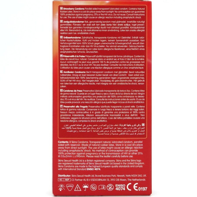 Preservativos Premium Sabor Fresa 8 Uds