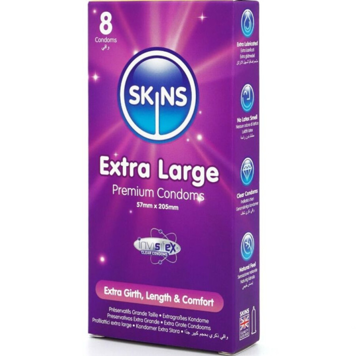 Préservatifs Premium Taille XL 8 unités