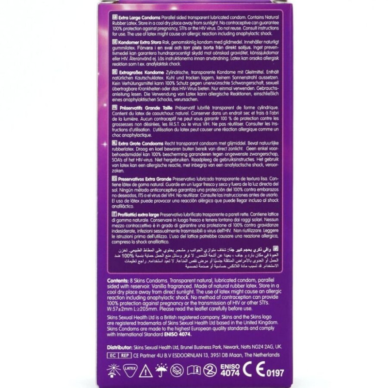 Préservatifs Premium Taille XL 8 unités