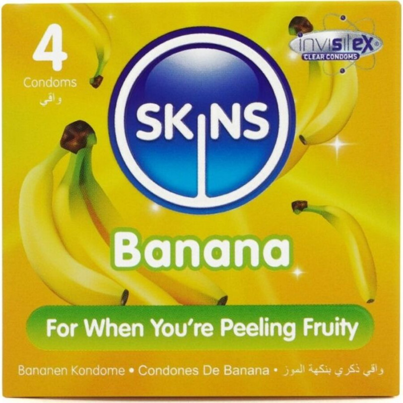 Préservatifs Premium saveur banane 4 unités