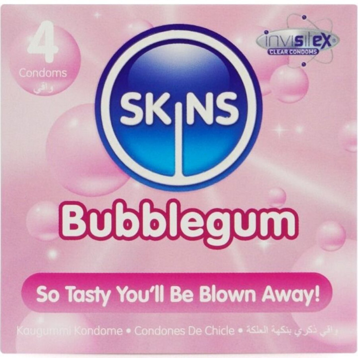 Préservatifs Premium goût bubble-gum 4 unités