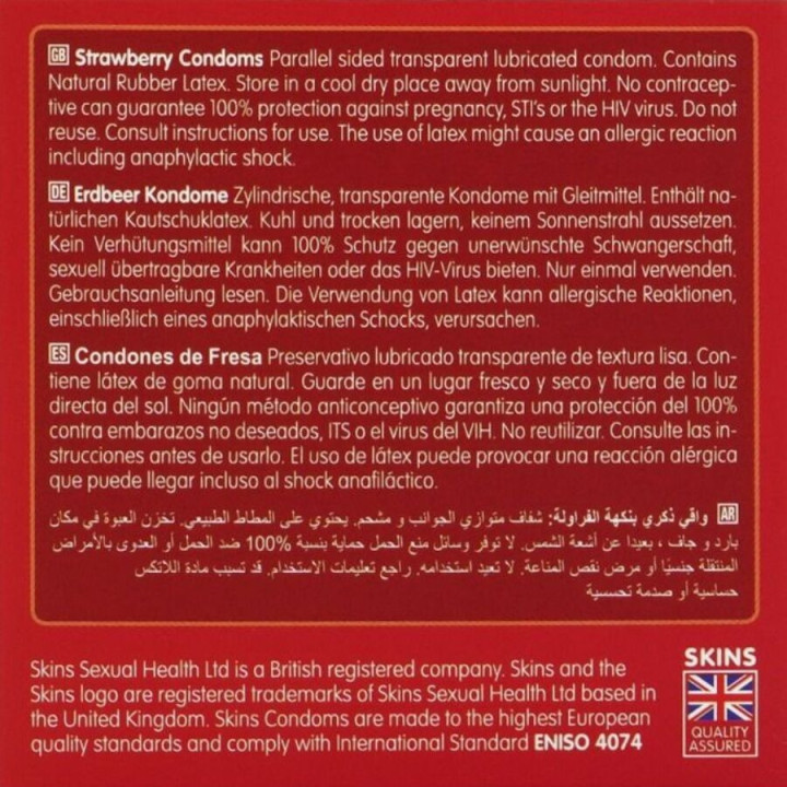 Préservatifs Premium Fraise 4 unités