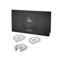 Bijoux Adhésifs Flamboyant Argent Noir