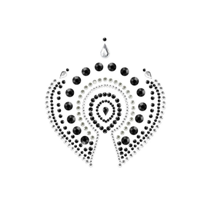 Bijoux Adhésifs Flamboyant Argent Noir