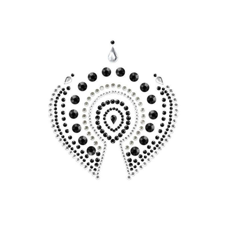 Bijoux Adhésifs Flamboyant Argent Noir