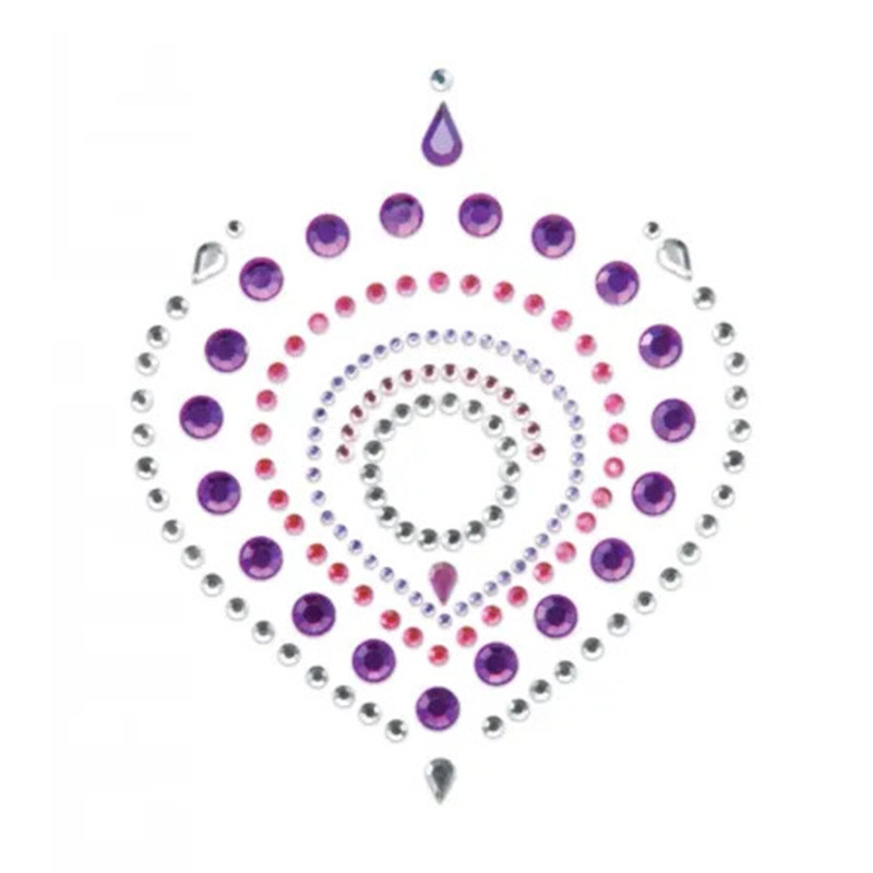 Adhésif bijoux Flamboyant violet rose