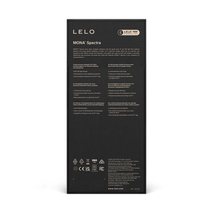 Lelo Mona Spectra masseur intime à lumière rouge